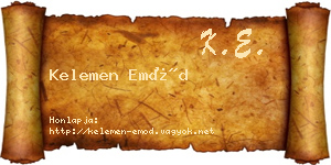 Kelemen Emőd névjegykártya